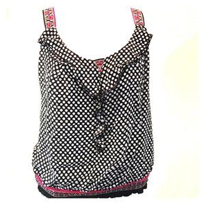 Cato 18/20W polka dot ruffle tank blouse